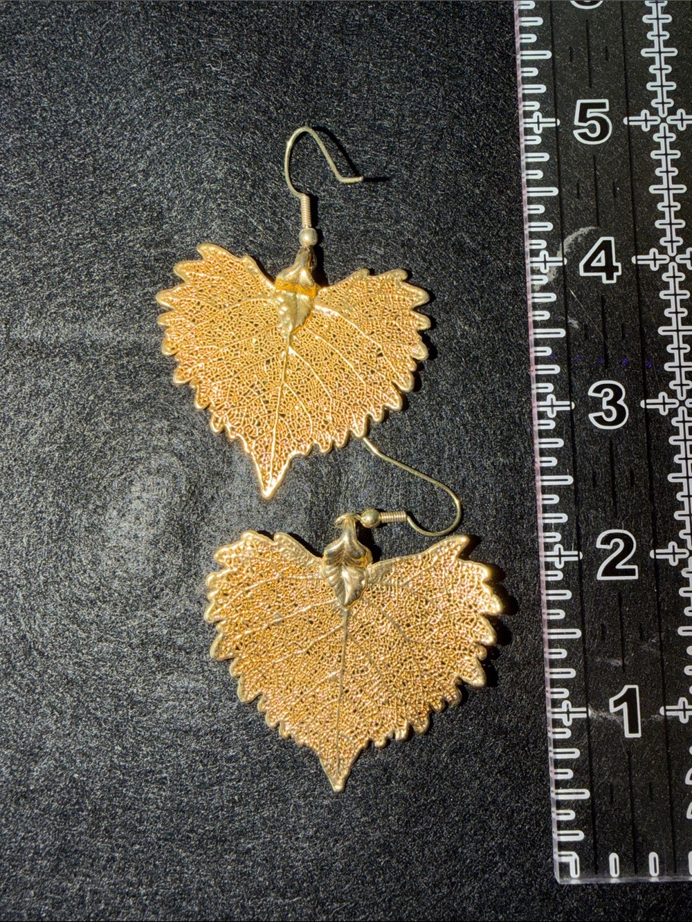 Gold Leaf Drop Earrings - Elegant Women Jewelry